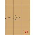 【龍德】三用電腦標籤貼紙 21格 LD-836 105張 (盒)_1
