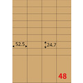 【龍德】三用電腦標籤貼紙 48格 LD-848 105張 (盒)_1
