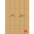 【龍德】三用電腦標籤貼紙 60格 LD-839 105張 (盒)_1