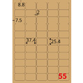 【龍德】三用電腦標籤貼紙 55格 LD-853 105張 (盒)_1