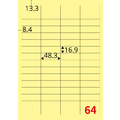 【龍德】三用電腦標籤貼紙 64格 LD-849 105張 (盒)_3