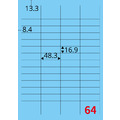 【龍德】三用電腦標籤貼紙 64格 LD-849 1000張(箱)_1