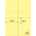 【龍德】三用電腦標籤貼紙 12格 LD-832 105張 (盒)_3