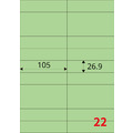 【龍德】三用電腦標籤貼紙 22格 LD-842 1000張(箱)_2