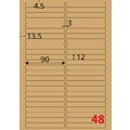 【龍德】三用電腦標籤貼紙 48格 LD-869 1000張(箱)_1