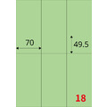 【龍德】三用電腦標籤貼紙 18格 LD-875 105張(盒)_2