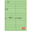 【龍德】三用電腦標籤貼紙 32格 LD-858 105張 (盒)_3