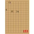 【龍德】三用電腦標籤貼紙 153格 LD-871 1000張(箱)_1