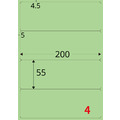 【龍德】三用電腦標籤貼紙 4格 LD-867 105張(盒)_2