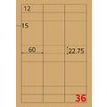 【龍德】三用電腦標籤貼紙 36格 LD-874 1000張(箱)_1