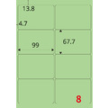 【龍德】三用電腦標籤貼紙 8格 LD-862 105張(盒)_2