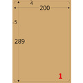 【龍德】三用電腦標籤貼紙 1格 LD-860 1000張(箱)_1