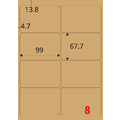 【龍德】三用電腦標籤貼紙 8格 LD-862 1000張(箱)_1
