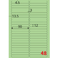 【龍德】三用電腦標籤貼紙 48格 LD-869 105張(盒)_2