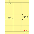 【龍德】三用電腦標籤貼紙 15格 LD-883 105張(盒)_3