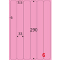 【龍德】三用電腦標籤貼紙 6格 LD-880 105張(盒)_4
