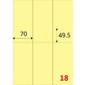 【龍德】三用電腦標籤貼紙 18格 LD-875 105張(盒)_3