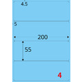 【龍德】三用電腦標籤貼紙 4格 LD-867 105張(盒)_1