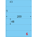 【龍德】三用電腦標籤貼紙 6格 LD-868 105張(盒)_1