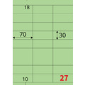 【龍德】三用電腦標籤貼紙 27格 LD-876 105張(盒)_2