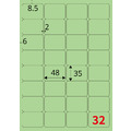 【龍德】三用電腦標籤貼紙 32格 LD-863 105張(盒)_2