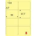 【龍德】三用電腦標籤貼紙 8格 LD-862 105張(盒)_3