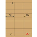 【龍德】三用電腦標籤貼紙 27格 LD-876 105張(盒)_5