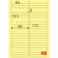 【龍德】三用電腦標籤貼紙 48格 LD-869 105張(盒)_3