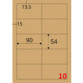 【龍德】三用電腦標籤貼紙 10格 LD-898 1000張(箱)_1