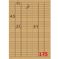 【龍德】三用電腦標籤貼紙 175格 LD-888 105張(盒)_5