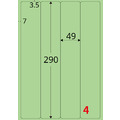 【龍德】三用電腦標籤貼紙 4格 LD-8107 105張(盒)_4