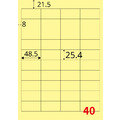 【龍德】三用電腦標籤貼紙 40格 LD-8109 1000張(箱)_3