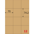 【龍德】三用電腦標籤貼紙 12格 LD-897 1000張(箱)_1