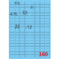 【龍德】三用電腦標籤貼紙 160格 LD-8100 105張(盒)_5
