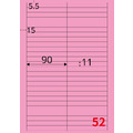 【龍德】三用電腦標籤貼紙 52格 LD-8105 1000張(箱)_4
