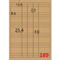 【龍德】三用電腦標籤貼紙 189格 LD-8102 105張(盒)_1