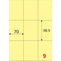 【龍德】三用電腦標籤貼紙 9格 LD-896 105張(盒)_3