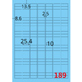 【龍德】三用電腦標籤貼紙 189格 LD-8102 1000張(箱)_1