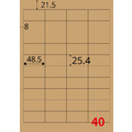 【龍德】三用電腦標籤貼紙 40格 LD-8109 105張(盒)_1