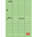 【龍德】三用電腦標籤貼紙 68格 LD-890 1000張(箱)_4