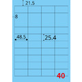 【龍德】三用電腦標籤貼紙 40格 LD-8109 105張(盒)_5