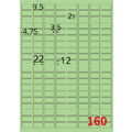 【龍德】三用電腦標籤貼紙 160格 LD-8100 105張(盒)_4