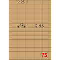 【龍德】三用電腦標籤貼紙 75格 LD-8111 105張(盒)_1