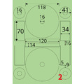【龍德】三用電腦標籤貼紙 2格 LD-8106 105張(盒)_4