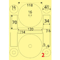 【龍德】三用電腦標籤貼紙 2格 LD-8106 105張(盒)_3