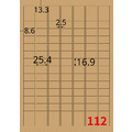 【龍德】三用電腦標籤貼紙 112格 LD-8101 1000張(箱)_5