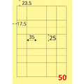 【龍德】三用電腦標籤貼紙 50格 LD-8110 105張(盒)_3