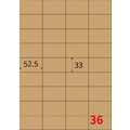 【龍德】三用電腦標籤貼紙 36格 LD-8117 105張(盒)_1