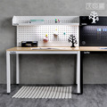 【120cm】天鋼多功能抽屜桌｜掛板上架燈具 WET-4102W5｜黑色_6