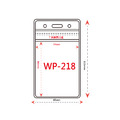 直式防水夾鏈袋識別證套+鍊條 WP-218_3